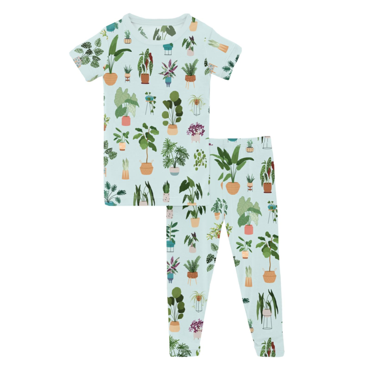 KICKEE PANTS House Plant Pajama Set