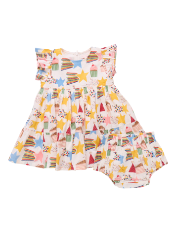 PINK CHICKEN Jennifer Birthday Baby Dress Set