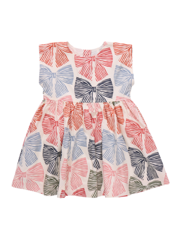 PINK CHICKEN Adaline Striped Bows Dress