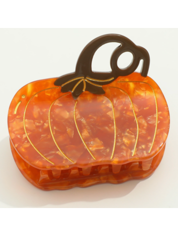 ADORRO Harvest Pumpkin Claw Clip - Orange