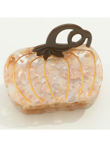 Harvest Pumpkin Claw Clip - Taupe