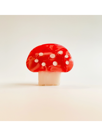 ADORRO Mushroom Claw Clip - Red