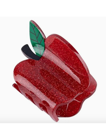 KATE TUESDAY JEWELRY Back To School Hair Clip - Apple