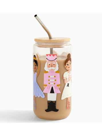 The Nutcracker Christmas Glass Can