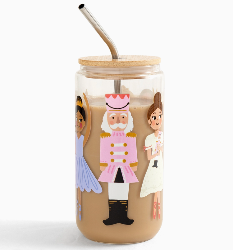The Nutcracker Christmas Glass Can