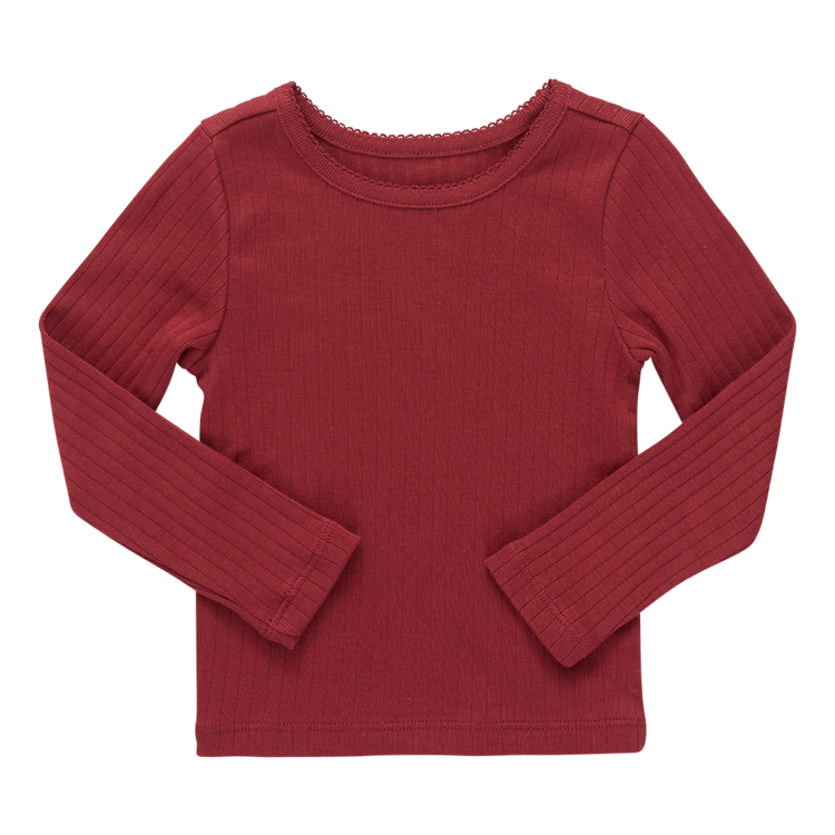 PINK CHICKEN Seesaw Long Sleeve Rib T-Shirt