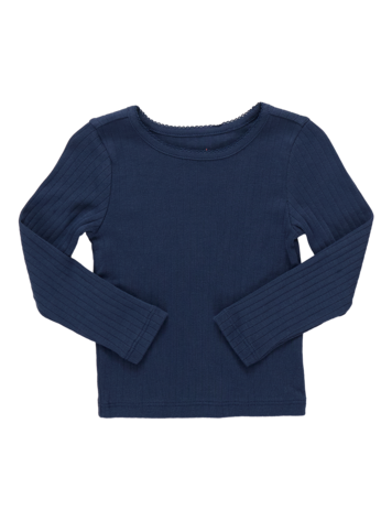 PINK CHICKEN Seesaw Long Sleeve Rib T-Shirt