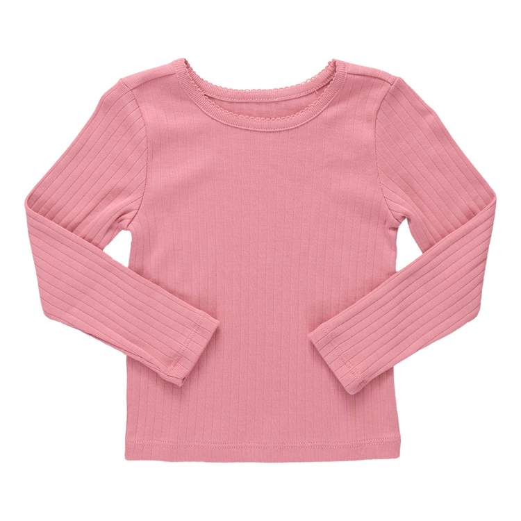 PINK CHICKEN Seesaw Long Sleeve Rib T-Shirt