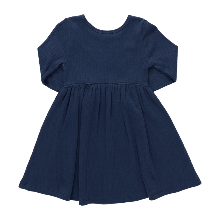 PINK CHICKEN Sunny Long Sleeve Rib Dress