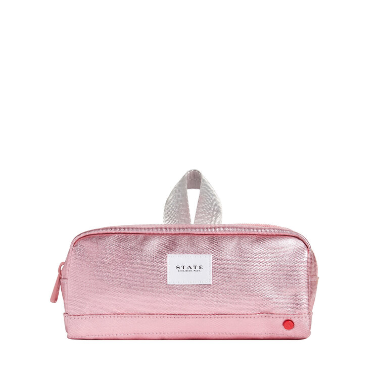 STATE BAGS Clinton Pencil Case - Pink