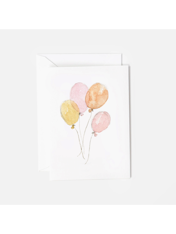 EMILY LEX STUDIO Pink Balloons Mini Notecard
