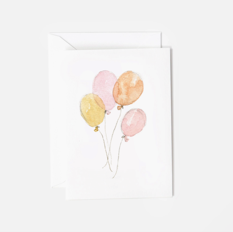 EMILY LEX STUDIO Pink Balloons Mini Notecard