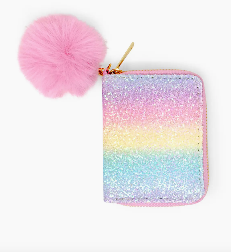 Glitter Rainbow Wallet - Bright