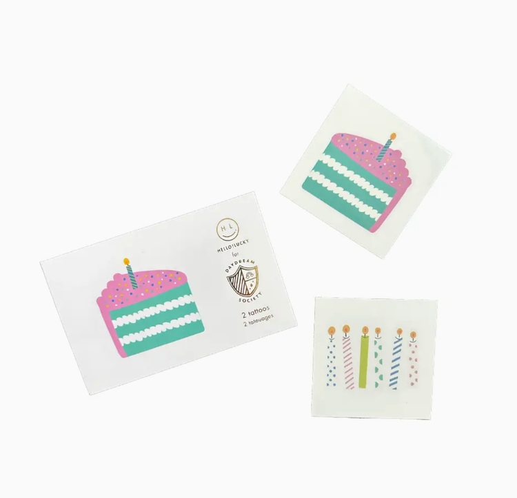 Jollity & Co. + Daydream Society It's A Birthday Temporary Tattoos