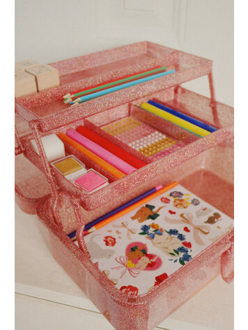 KONGES SLOJD Creative Art Caddy - Glitter Rose