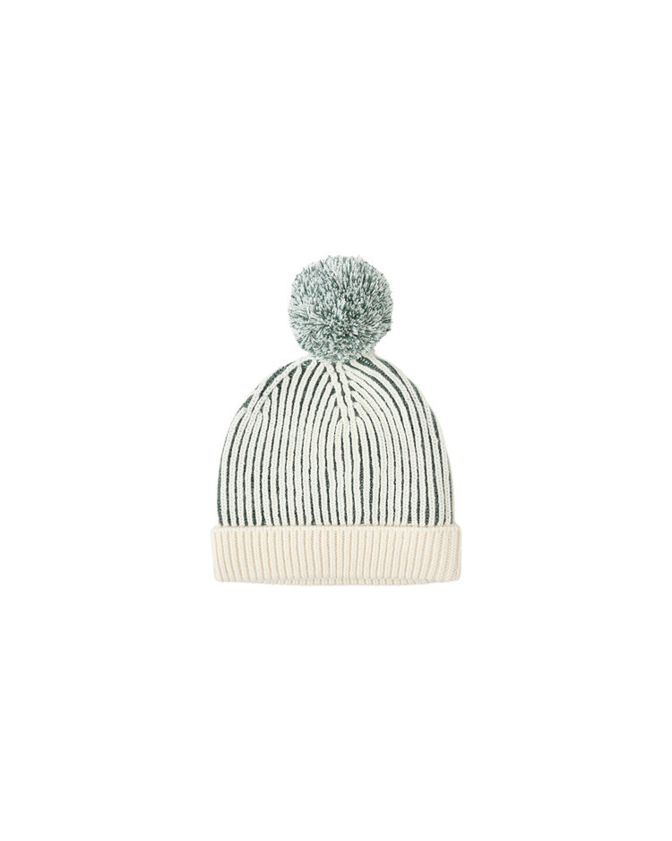 RYLEE AND CRU Green Stripe Beanie