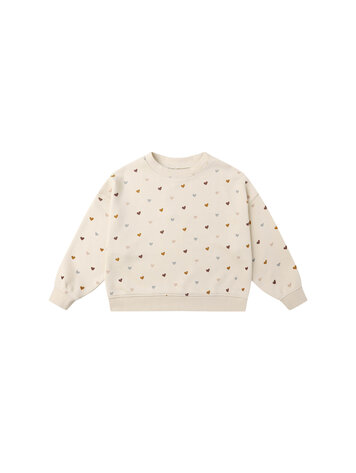 RYLEE AND CRU Hearts Boxy Pullover