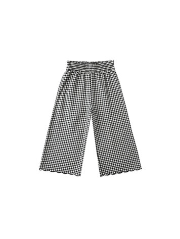 RYLEE AND CRU Gingham Wide Leg Pant