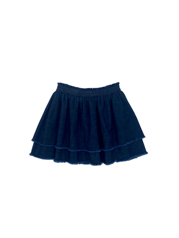 ZHOE + TOBIAH Denim Ruffle Skirt