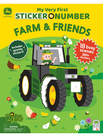 COTTAGE DOOR PRESS First Sticker By Number John Deere Book