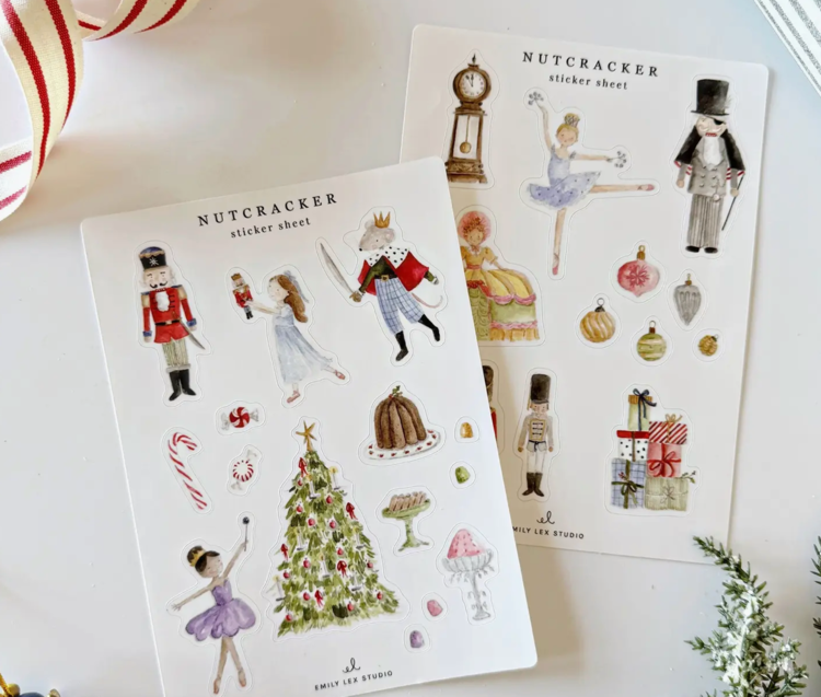 EMILY LEX STUDIO Nutcracker Sticker Sheets