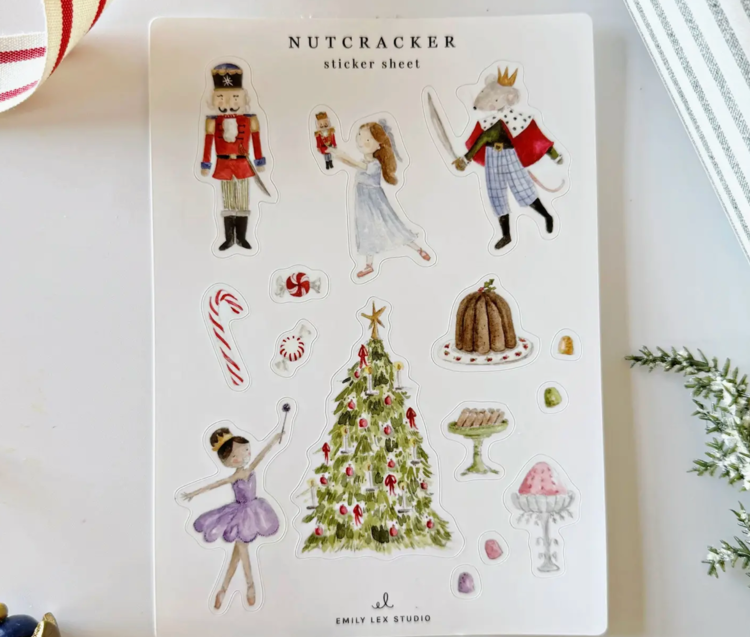 EMILY LEX STUDIO Nutcracker Sticker Sheets