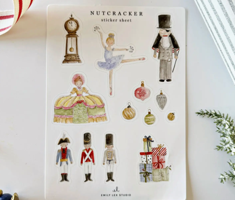 EMILY LEX STUDIO Nutcracker Sticker Sheets