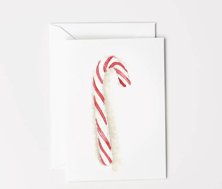 EMILY LEX STUDIO Candy Cane Mini Notecard