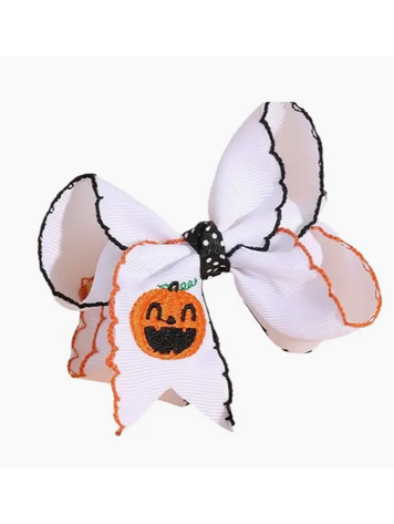 AURAQUISE Embroidered Pumpkin Bow