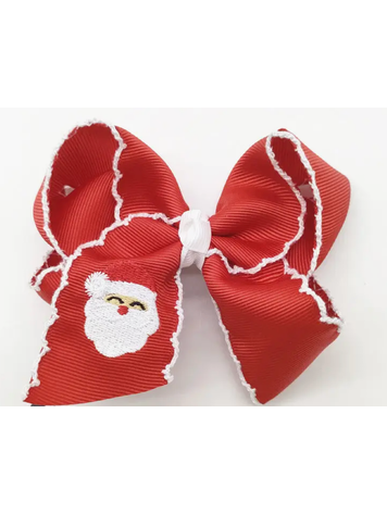 AURAQUISE Embroidered Santa Claus Bow