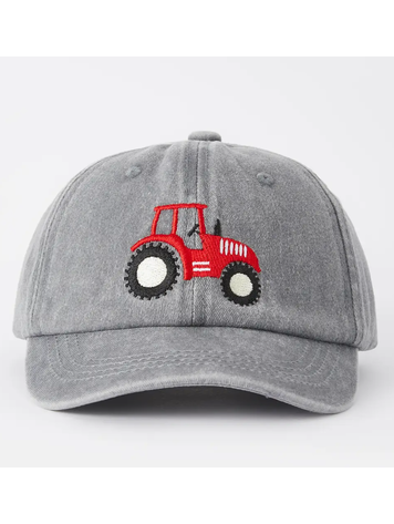 AURAQUISE Tractor Baseball Cap - Red