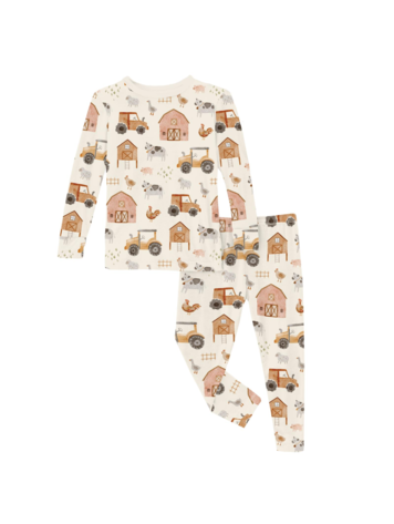 KICKEE PANTS Farm Life Long Sleeve Pajama