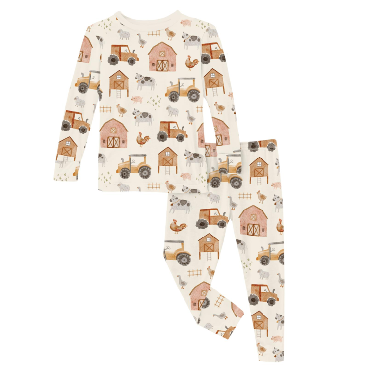 KICKEE PANTS Farm Life Long Sleeve Pajama