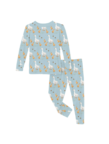 KICKEE PANTS Feeding Ducks Long Sleeve Pajama