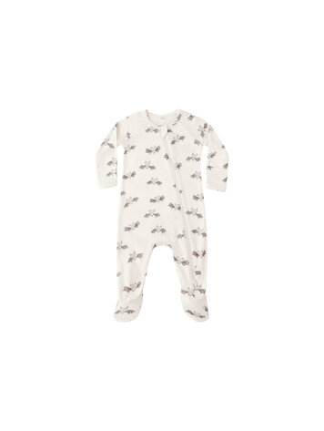 QUINCY MAE Bats Zip Footie