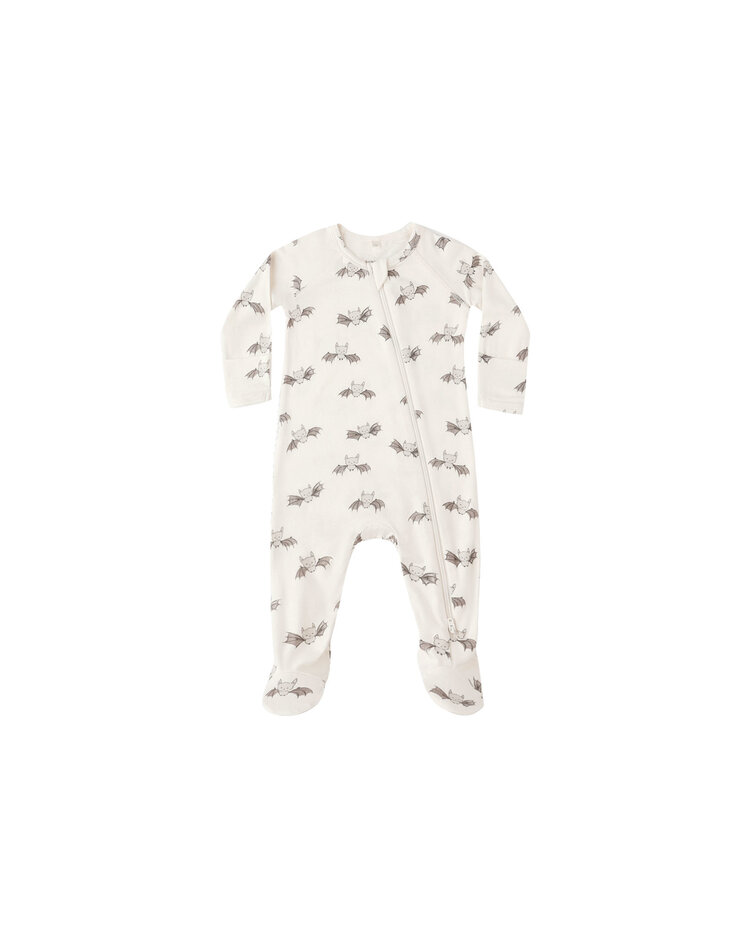 QUINCY MAE Bats Zip Footie