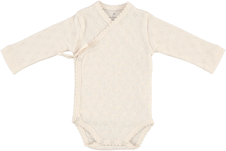 BEBE ORGANIC Heart Wrap Onesie