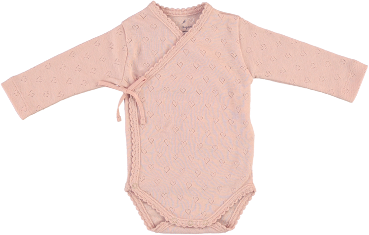 BEBE ORGANIC Heart Wrap Onesie