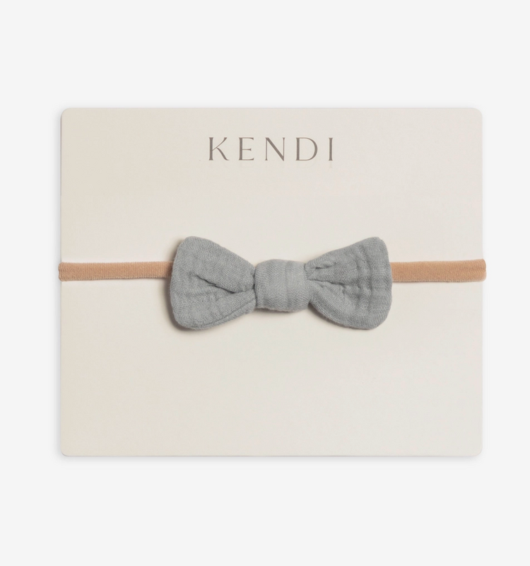 Classic Muslin Dainty Bow - Mist