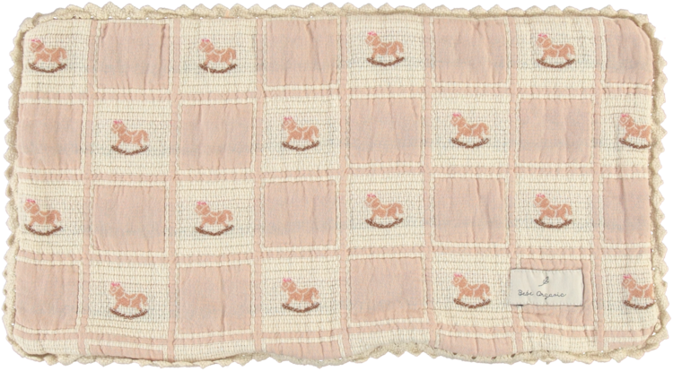 BEBE ORGANIC Rocking Horse Pillowcase - Mauve