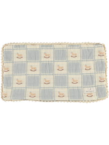 BEBE ORGANIC Rocking Horse Pillowcase - Blue