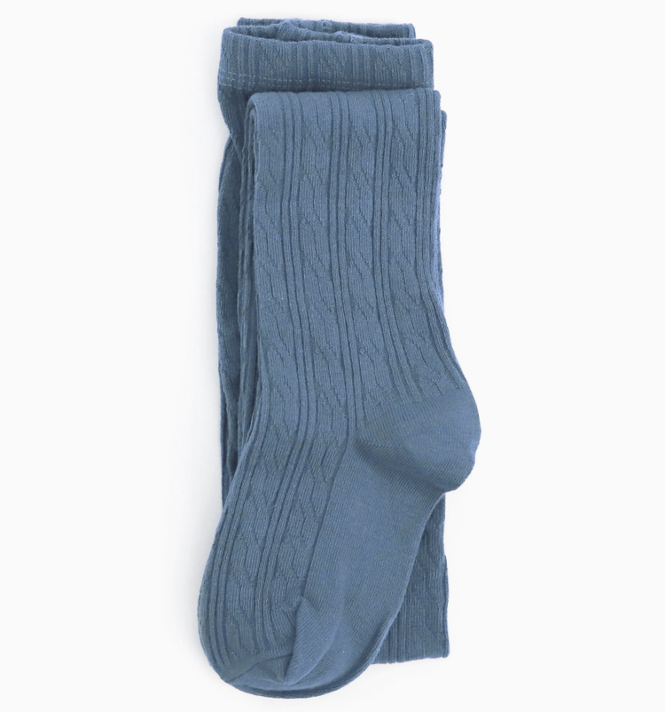 LITTLE STOCKING CO Cable Knit Tights
