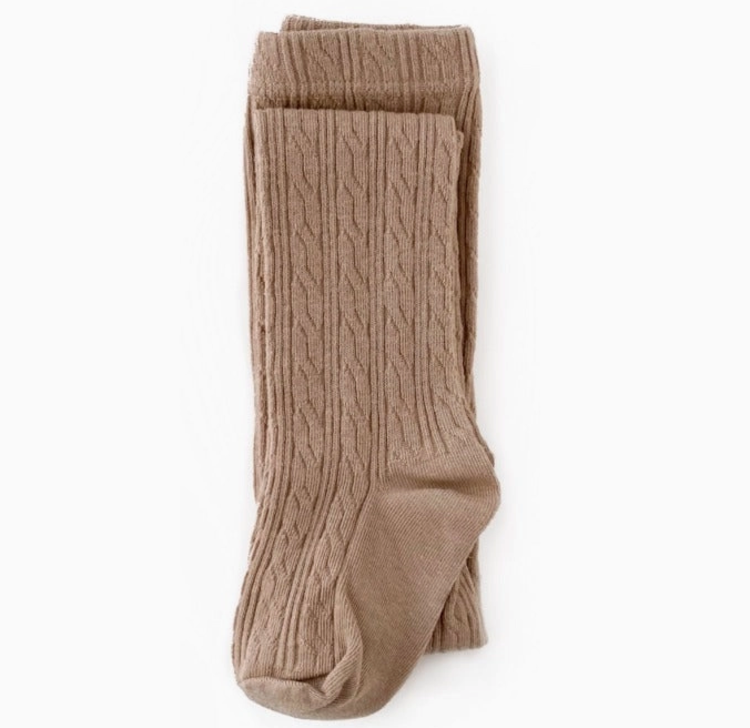 LITTLE STOCKING CO Cable Knit Tights