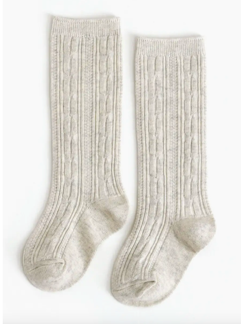 LITTLE STOCKING CO Cable Knit Knee Socks