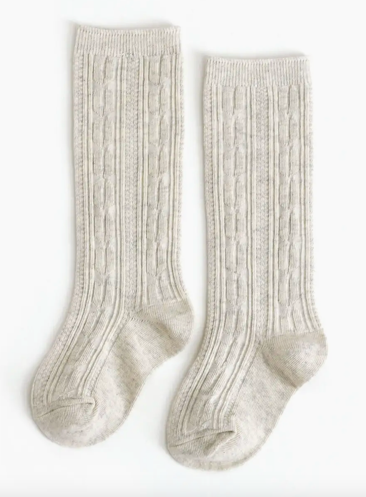 LITTLE STOCKING CO Cable Knit Knee Socks
