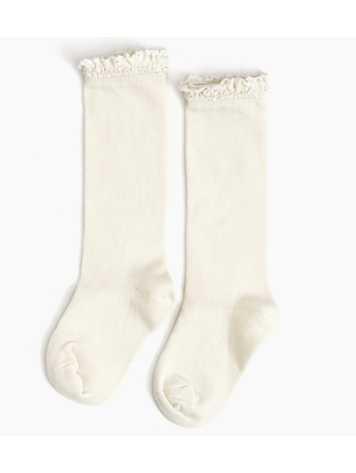 LITTLE STOCKING CO Lace Knee High Socks