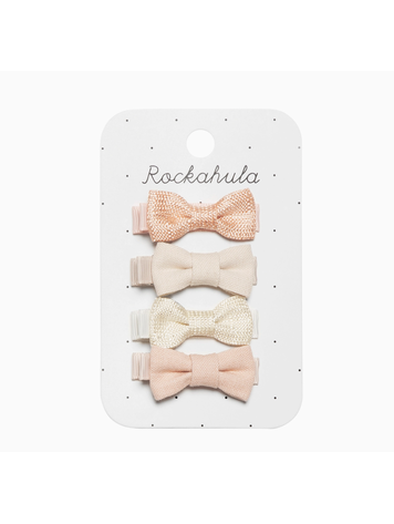 ROCKAHULA KIDS Linen Mini Bow Clips