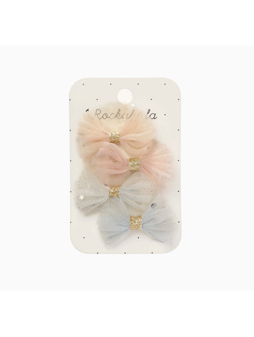 ROCKAHULA KIDS Sparkle Tulle Mini Bow Clips