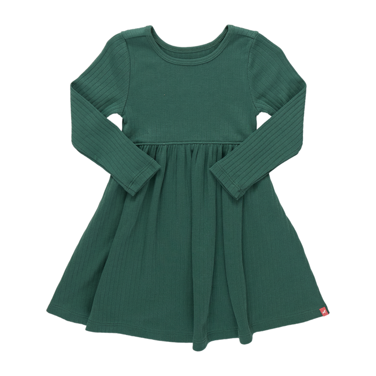 PINK CHICKEN Sunny Long Sleeve Rib Dress