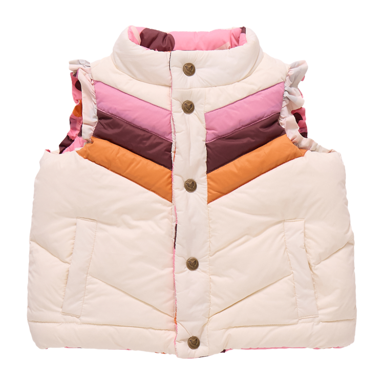 PINK CHICKEN Reversible Ruffle Ellis Vest